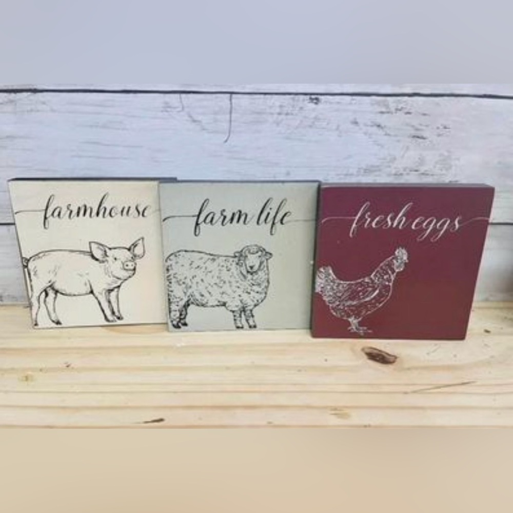 *Farmhouse Block Sign **Chicken Only** - Picture 4 of 5